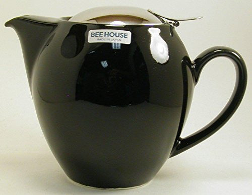 Bee House Ceramic 22oz Teapot (Black)