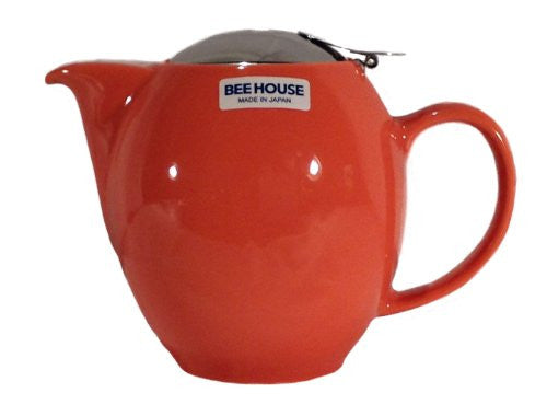 Bee House Teapot 12oz (Carrot)