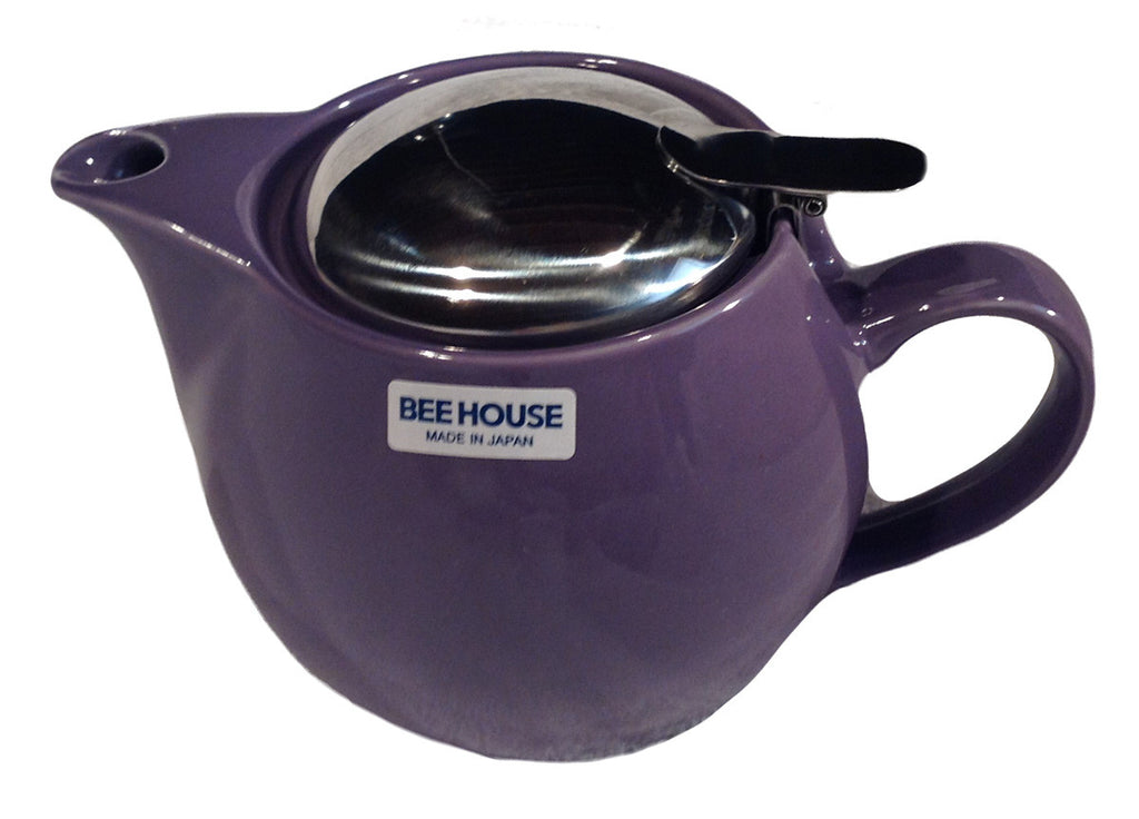 Bee House Ceramic 15oz Teapot (Eggplant)