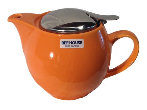 Bee House Ceramic 15oz Teapot (Tangerine)