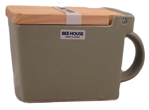 Bee House Ceramic Saltbox
