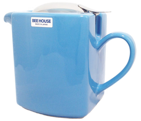 Bee House Ceramic Square Teapot (Sky Blue)